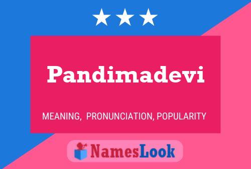 Pandimadevi Name Poster