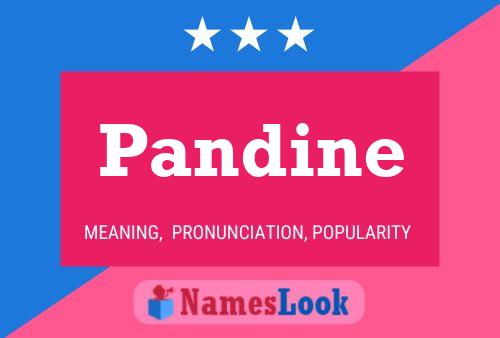 Pandine Name Poster