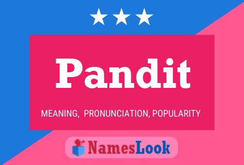 Pandit Name Poster