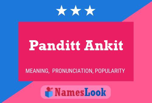 Panditt Ankit Name Poster