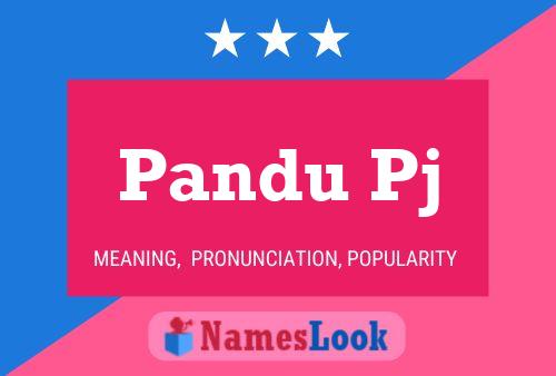 Pandu Pj Name Poster