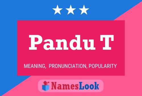 Pandu T Name Poster