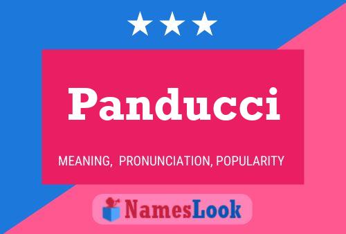 Panducci Name Poster