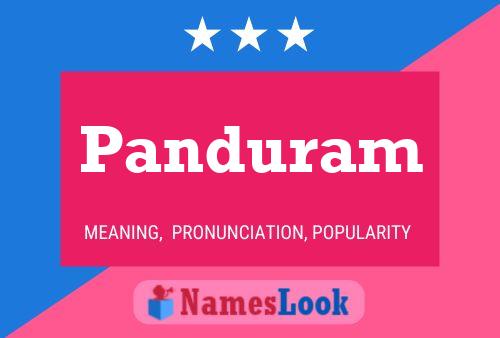 Panduram Name Poster