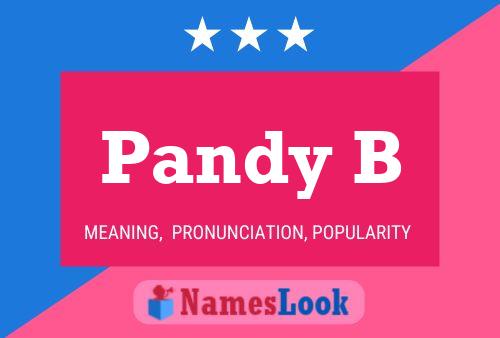 Pandy B Name Poster