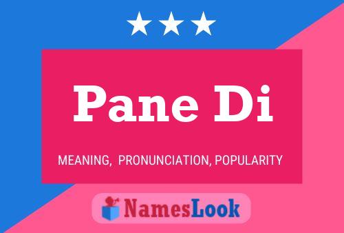 Pane Di Name Poster