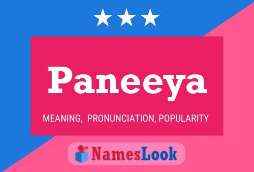 Paneeya Name Poster