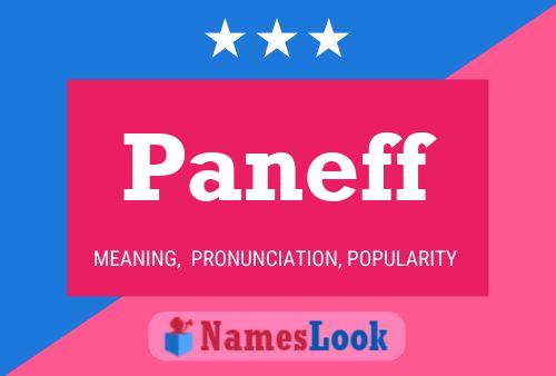 Paneff Name Poster