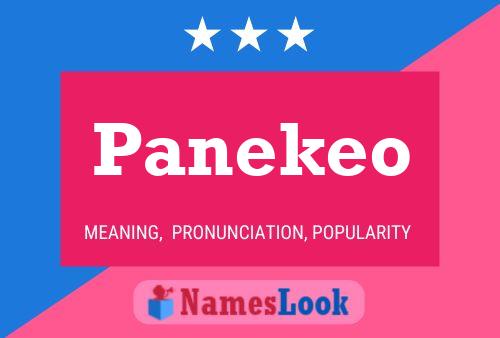 Panekeo Name Poster