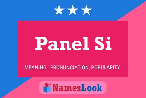 Panel Si Name Poster