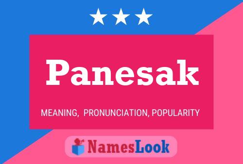 Panesak Name Poster