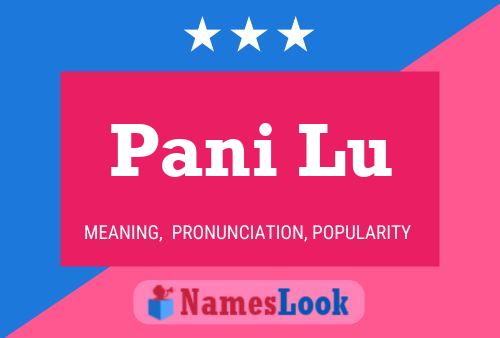 Pani Lu Name Poster