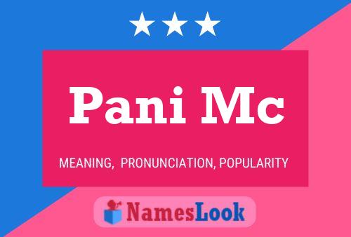 Pani Mc Name Poster