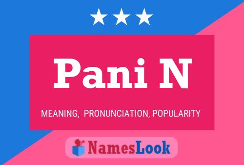 Pani N Name Poster