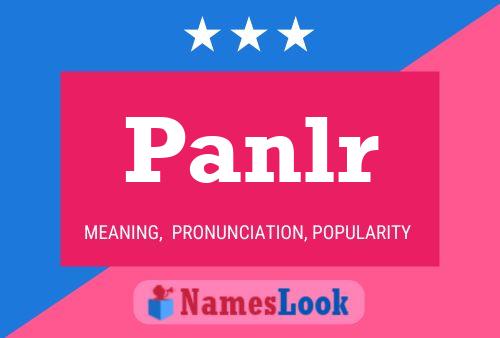 Panlr Name Poster