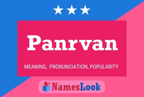 Panrvan Name Poster