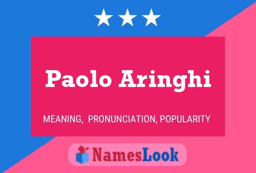 Paolo Aringhi Name Poster