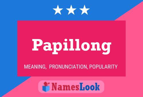 Papillong Name Poster