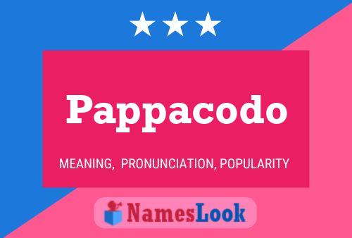 Pappacodo Name Poster