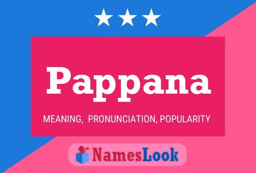 Pappana Name Poster