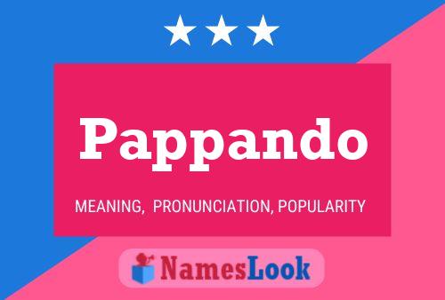 Pappando Name Poster