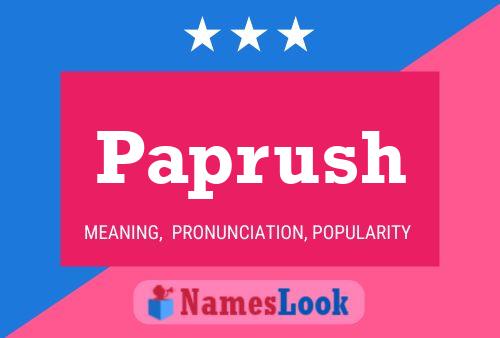 Paprush Name Poster