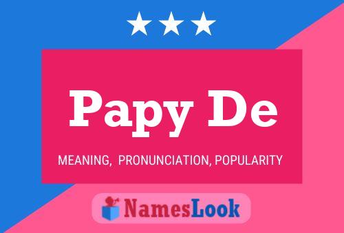 Papy De Name Poster