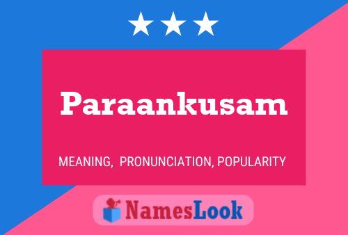 Paraankusam Name Poster