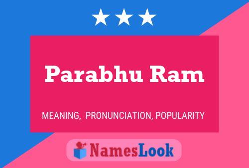 Parabhu Ram Name Poster