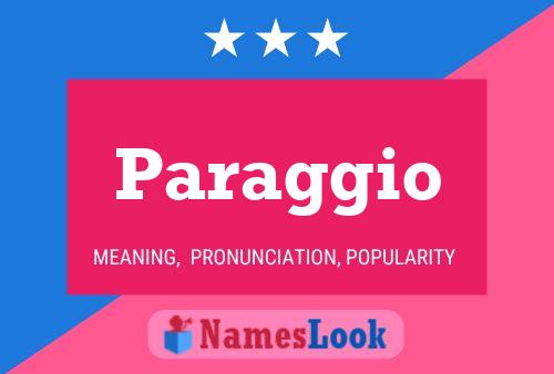 Paraggio Name Poster