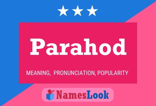 Parahod Name Poster