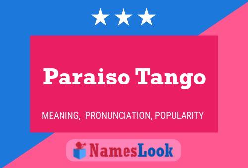 Paraiso Tango Name Poster