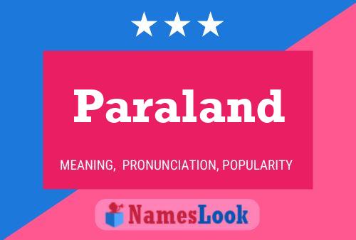 Paraland Name Poster