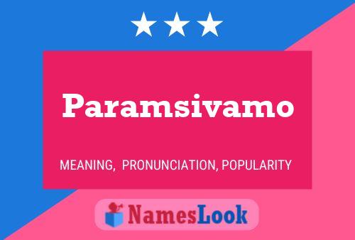 Paramsivamo Name Poster