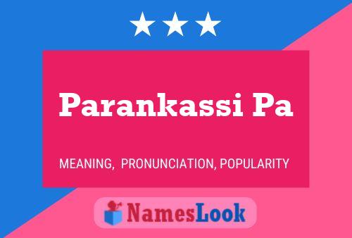 Parankassi Pa Name Poster