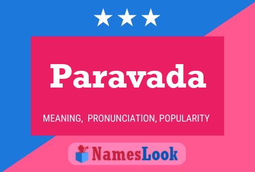 Paravada Name Poster