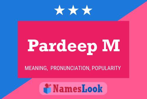 Pardeep M Name Poster