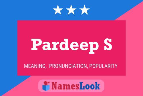 Pardeep S Name Poster