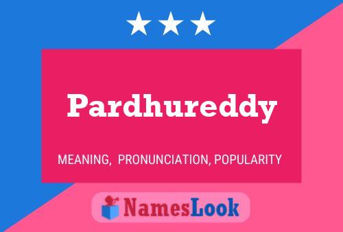 Pardhureddy Name Poster