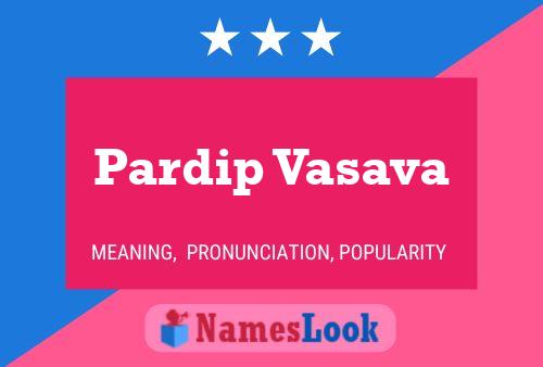 Pardip Vasava Name Poster