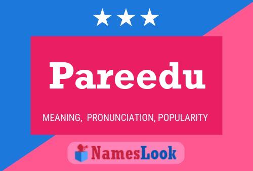 Pareedu Name Poster