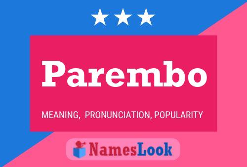 Parembo Name Poster