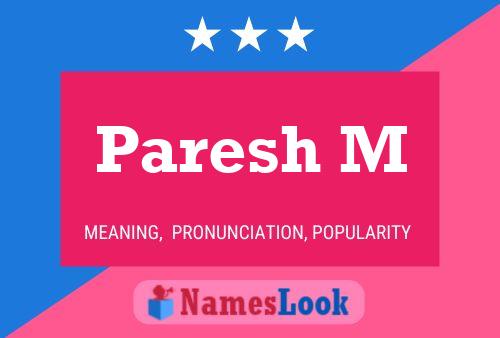 Paresh M Name Poster