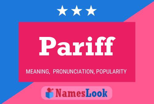 Pariff Name Poster