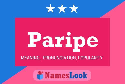 Paripe Name Poster