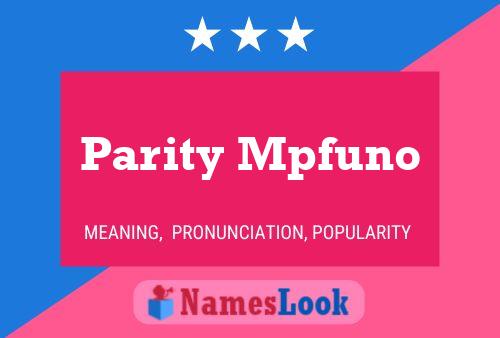 Parity Mpfuno Name Poster