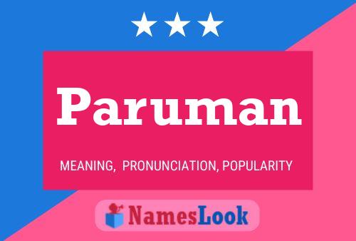 Paruman Name Poster