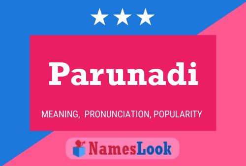 Parunadi Name Poster