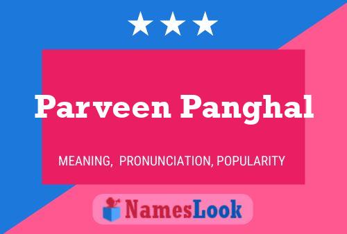 Parveen Panghal Name Poster