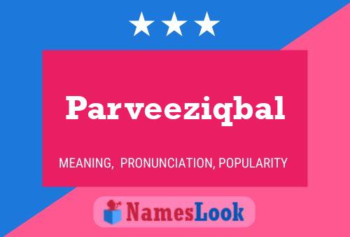 Parveeziqbal Name Poster